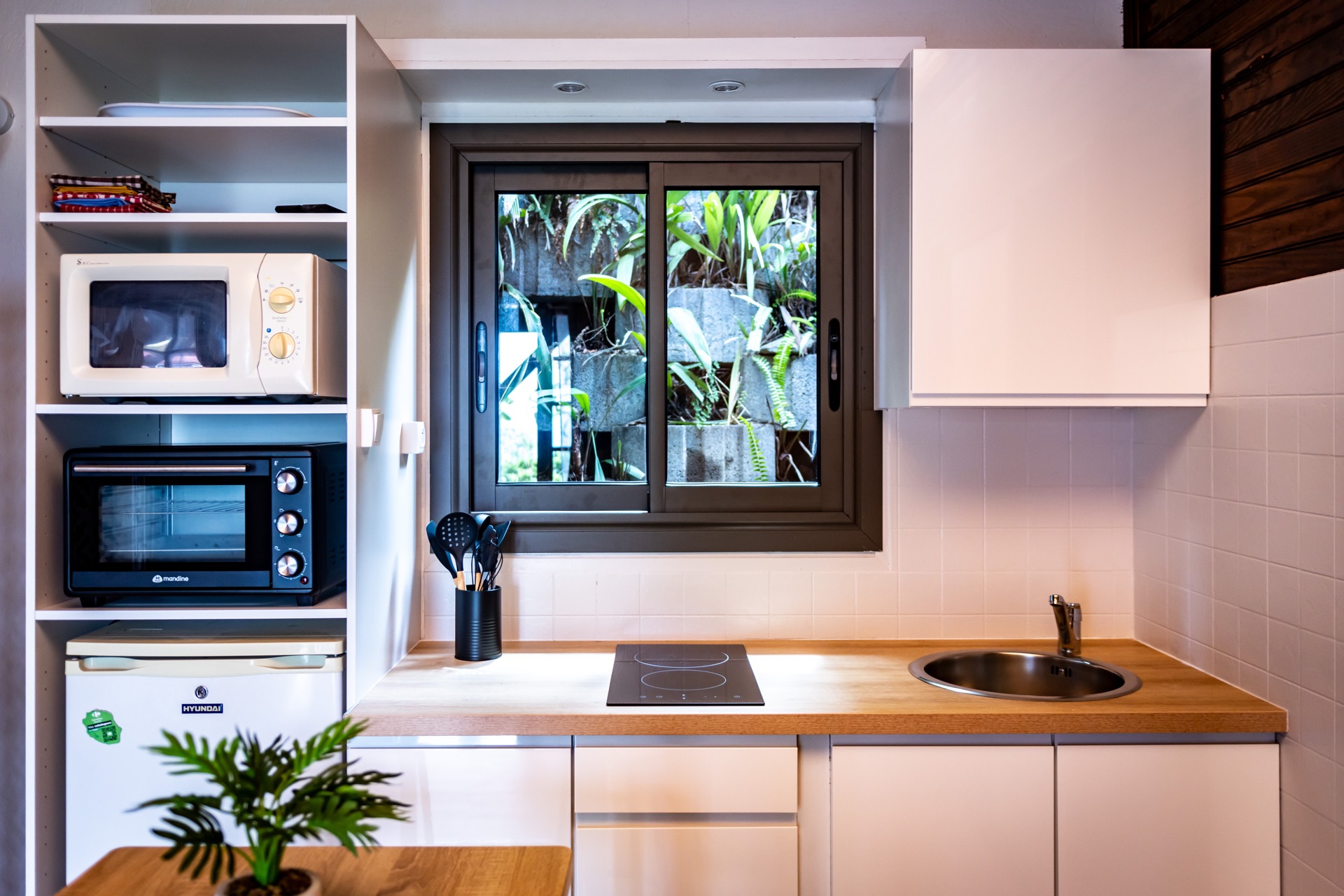 Vue extérieure d'un bungalow